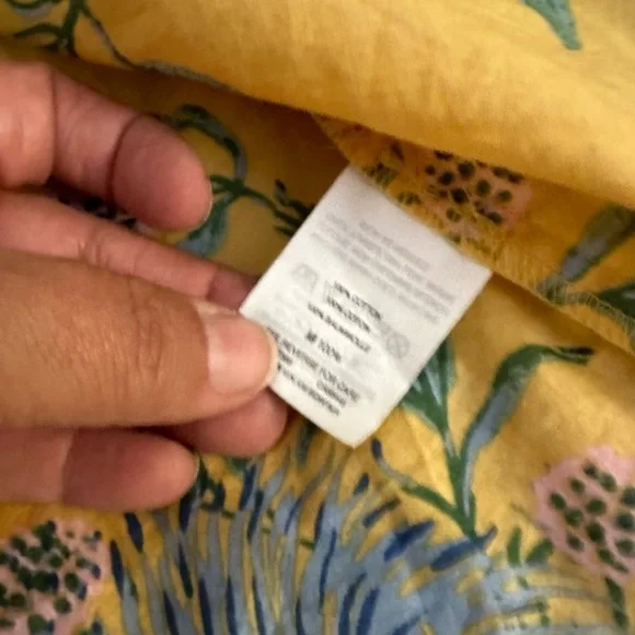 Madewell Ruffle-Sleeve Button-Down Shirt in Painted Blooms - Picture 7 of 8